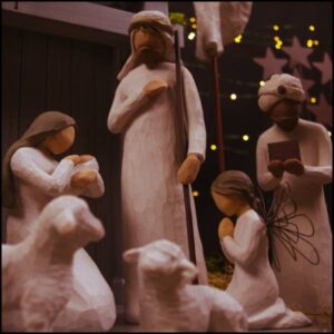 Nativity set figurines